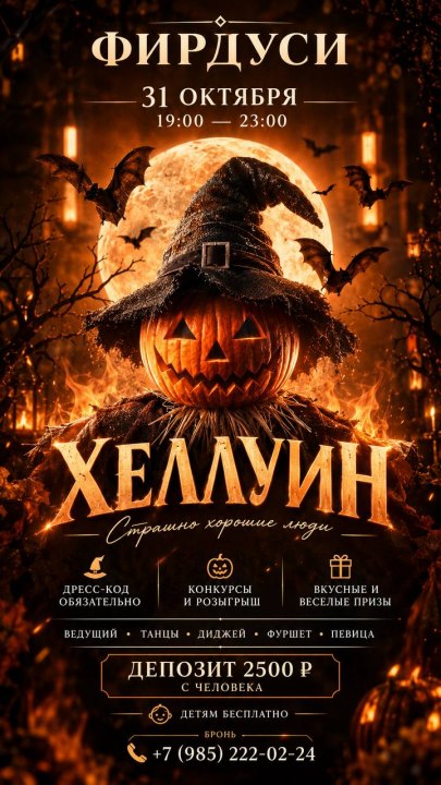 31 октября будет тот самый вечер, который не хочется пропускать.