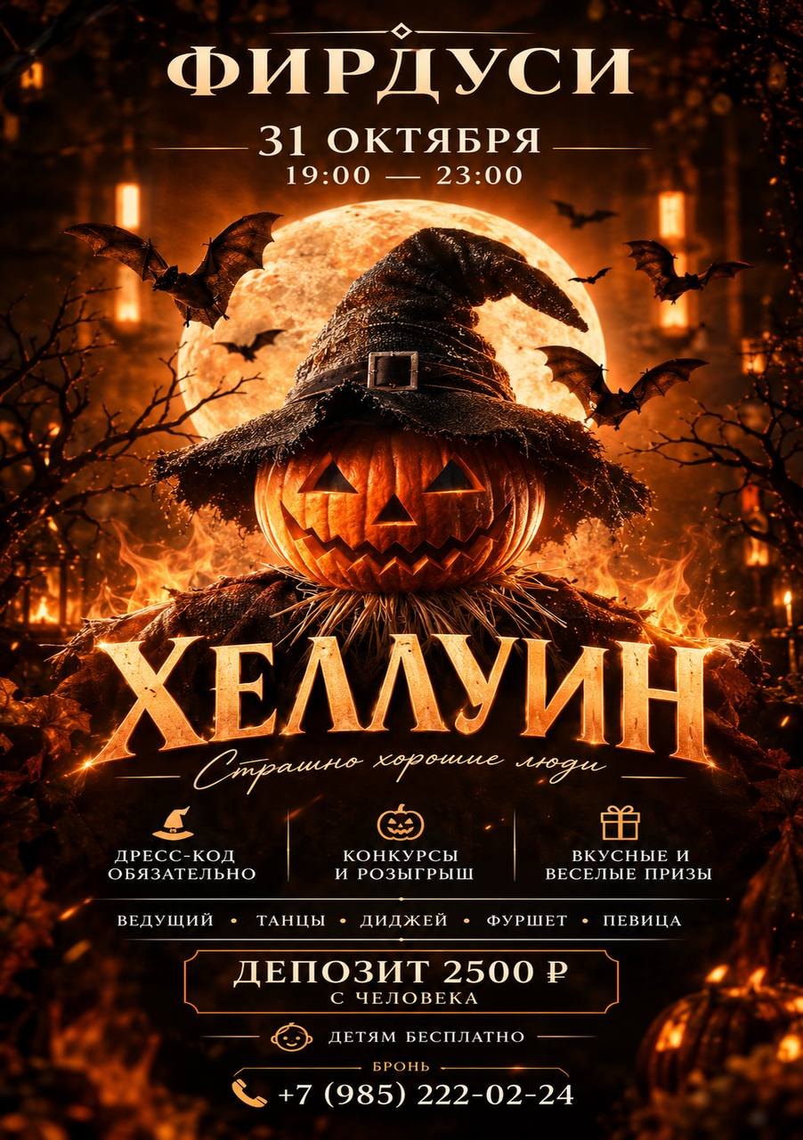 31 октября будет тот самый вечер, который не хочется пропускать.